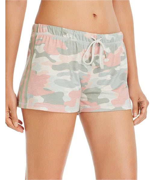 P.J. Salvage Womens Camo Pajama Shorts, Multicoloured, Small
