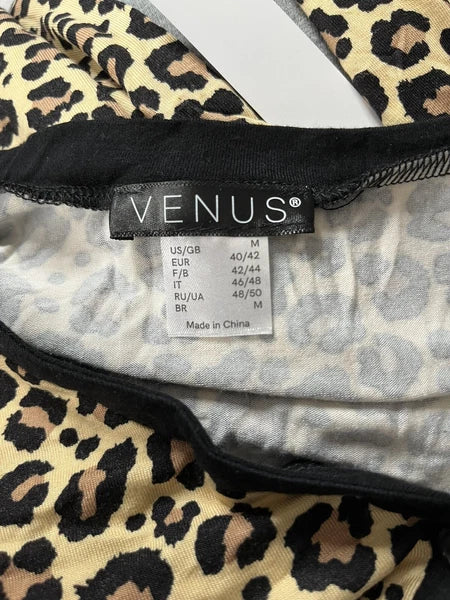 Venus Womens 2 Piece Animal Print Pajama Set Size Medium K8