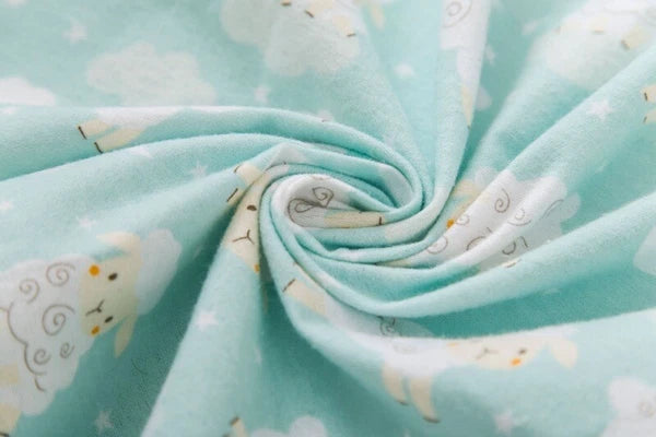 Womens 100% Cotton Pajamas Set Flannel Printed Button Nightwear Loungewear 12-24