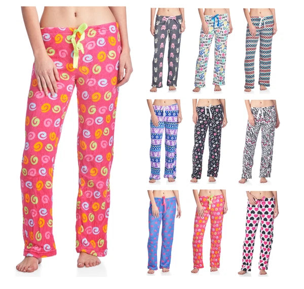 Casual Nights Women's Plush Microfleece Pajama Lounge Pants