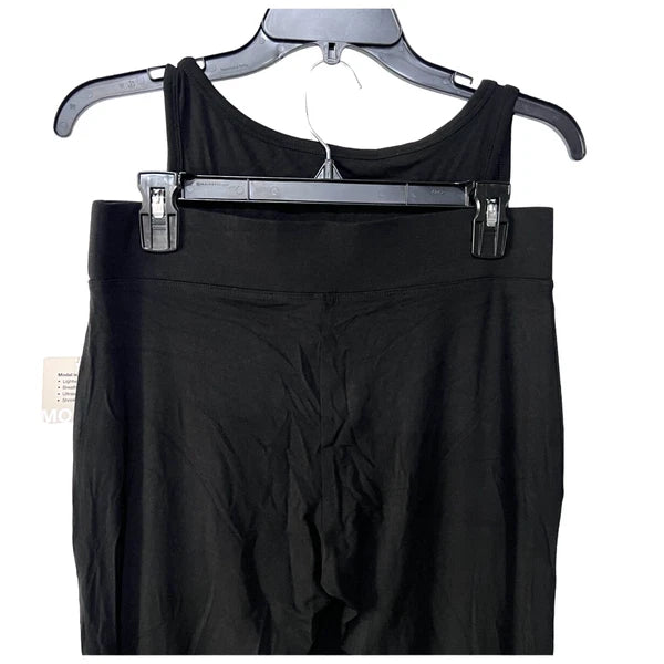 ALFANI WOMENS SIZE SMALL PAJAMAS MODAL SET TANK TOP & LEGGINGS CLASSIC BLACK