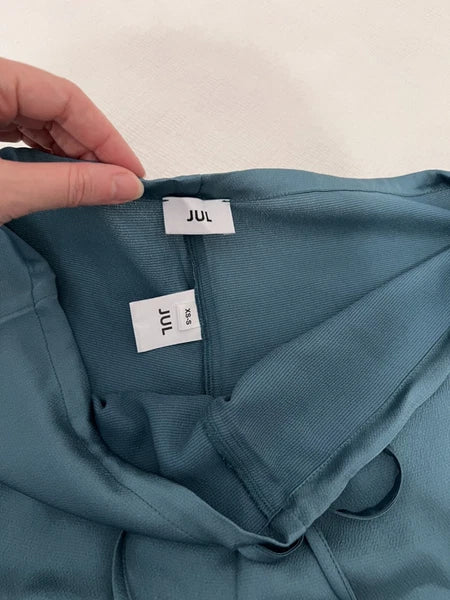 JUL Pajama-Style Relaxed Set – Turquoise – Size XS-S (Fits S-M), New