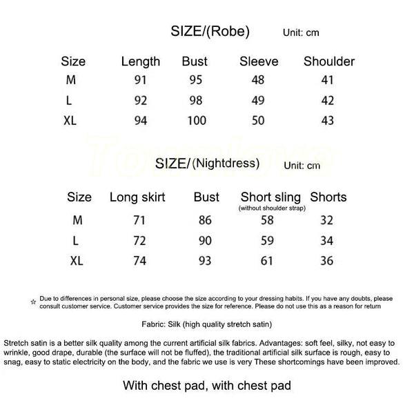 New Women Sexy Silk Satin Pajama Set Lace Sleepwear Home Wear Nightwear Set