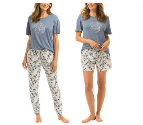 NEW Lucky Brand Women's 4 Way Stretch 3-Piece Pajama Set Size 2XL