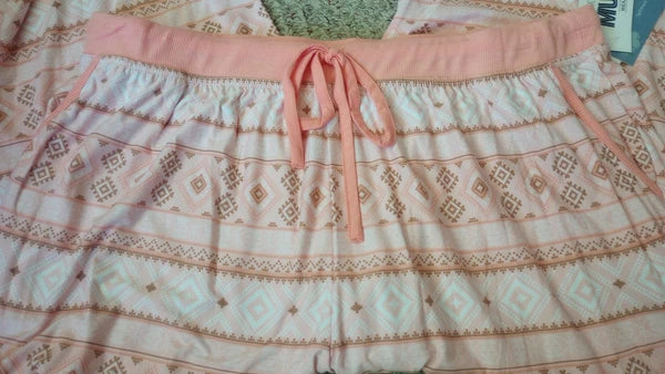 Muk Luks Dream Knit Pajamas/Loungewear Shirt/Pant Set Size 1X Super Soft Jogger