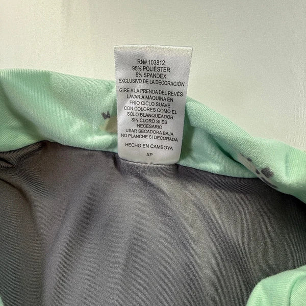 MUNKI MUNKI Women’s Pajama Set Mint Green Sheep Print Short Sleeve Top Pants XS