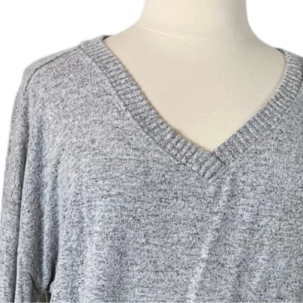 Soma Women’s Lounge Set Brushed Terry Ribbed Wide Leg Pants Gray Size XXL Plus