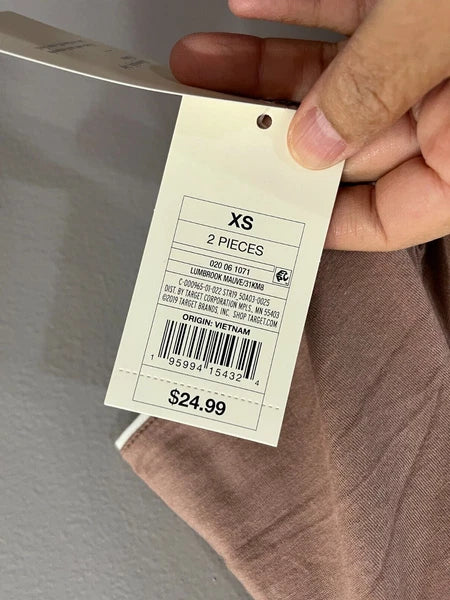 2pc Stars Above Womens Notch Collar Pajama Set, Lumbrook Mauve Size XS