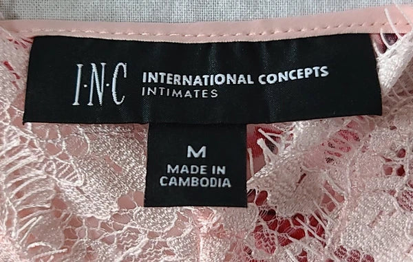 Inc Intimates Shorts Pajama Set Floral Print Pink Size Medium T42-1144