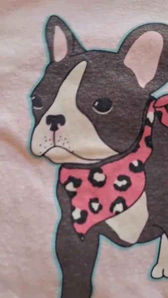 Peter Alexander Pug pyjama top Size S & Bottoms Size XS Set Shorts Dog