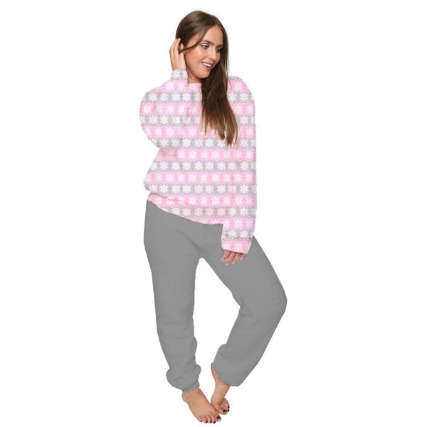 Ladies Womens Pyjamas Set Long Sleeve Top Nightwear LoungeWear Pyjama PJ'S UK