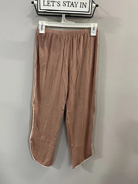 2pc Stars Above Womens Notch Collar Pajama Set, Lumbrook Mauve Size XS