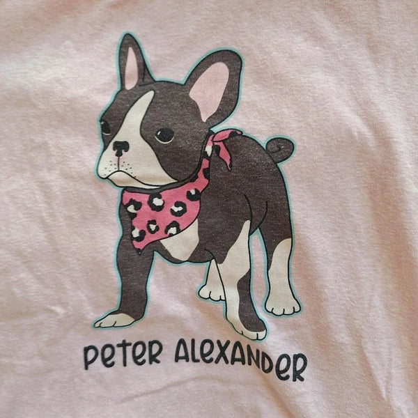 Peter Alexander Pug pyjama top Size S & Bottoms Size XS Set Shorts Dog