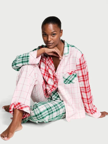 VICTORIA'S SECRET Flannel Long PJ 2-pc Set XS, S, M, L, XL Reg, Long, Short NEW
