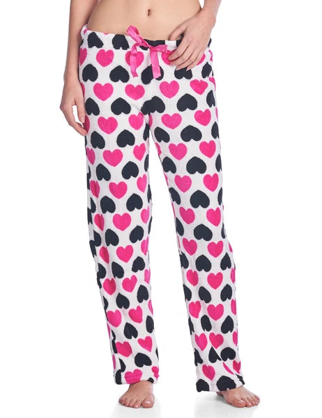 Casual Nights Women's Plush Microfleece Pajama Lounge Pants