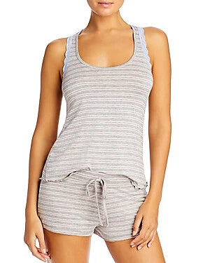 HONEYDEW Womens Pajamas Tank & Shortie 2 Pc Set Berry Stripe Size Small $38 -NWT