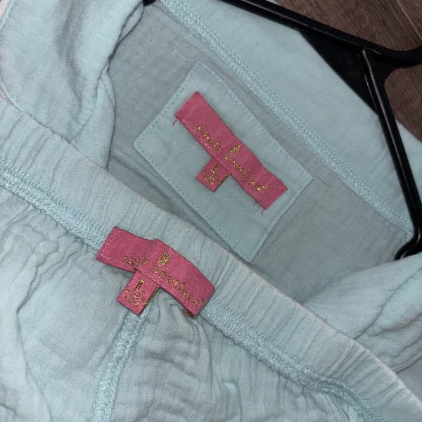 Simply southern light blue pajama set women’s size L