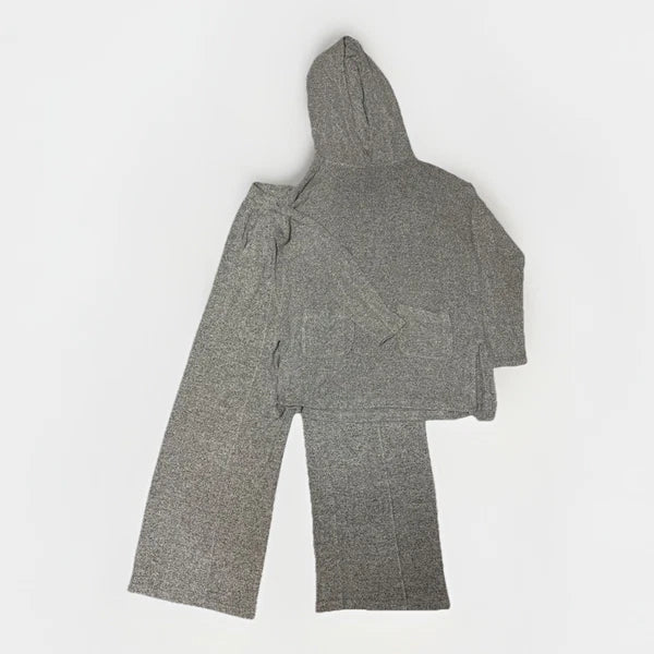 Lou & Grey Women’s Two Piece Grey Loungewear / PJ Top & Bottoms Small