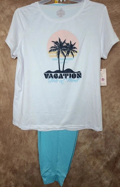 Large Secret Treasures Pajama Set Top and Jogger Bottoms Women's Regular 12-14