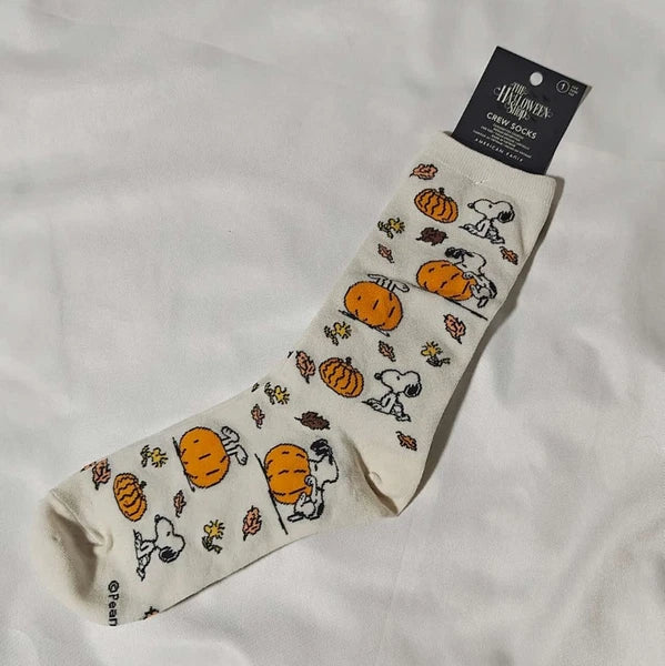 New American Eagle AE x Peanut Snoopy Plush Pajama PJ Set Size M + Socks