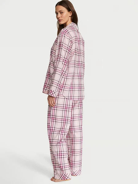 VICTORIA'S SECRET Flannel Long PJ 2-pc Set Many Sizes XS,S,M,L,XL Reg,Long,Short