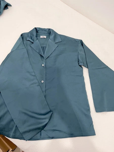 JUL Pajama-Style Relaxed Set – Turquoise – Size XS-S (Fits S-M), New