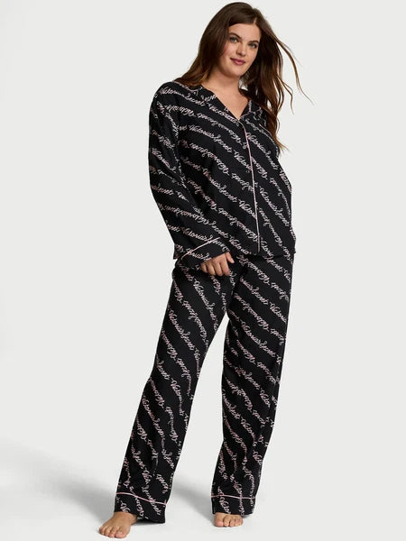 VICTORIA'S SECRET Flannel Long PJ 2-pc Set XS, S, M, L, XL Reg, Long, Short NEW