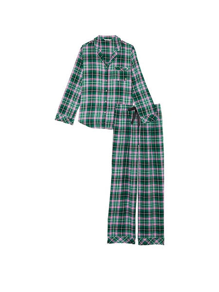 VICTORIA'S SECRET Flannel Long PJ 2-pc Set Many Sizes XS,S,M,L,XL Reg,Long,Short