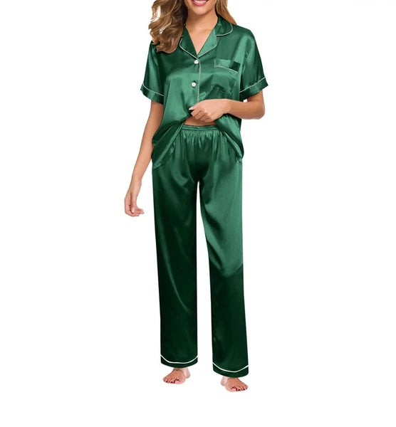 Pajama Set Women in The Color Green