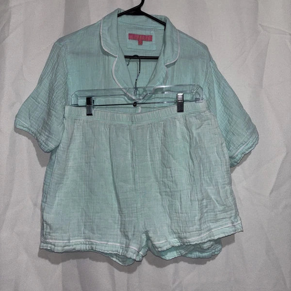Simply southern light blue pajama set women’s size L