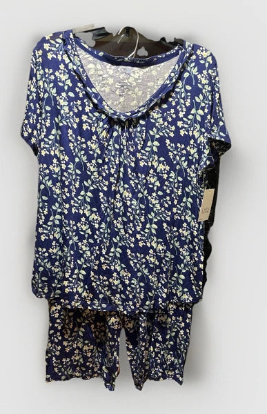 NEW! Women's Croft and Barrow Sleepwear Pajama Set Size Medium Tansy Floral
