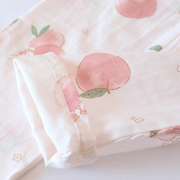 Women Pajamas Set 100% Cotton Printed Sleepwear Casual Nightwear Home Wear