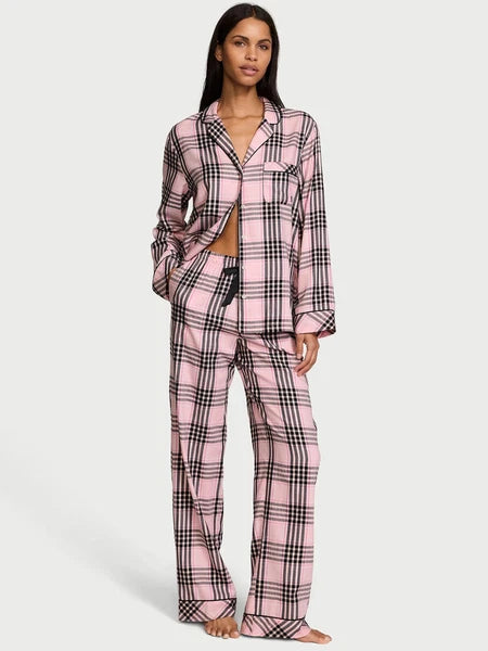 VICTORIA'S SECRET Flannel Long PJ 2-pc Set XS, S, M, L, XL Reg, Long, Short NEW