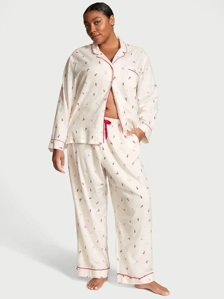 VICTORIA'S SECRET Flannel Long PJ 2-pc Set XS, S, M, L, XL Reg, Long, Short NEW