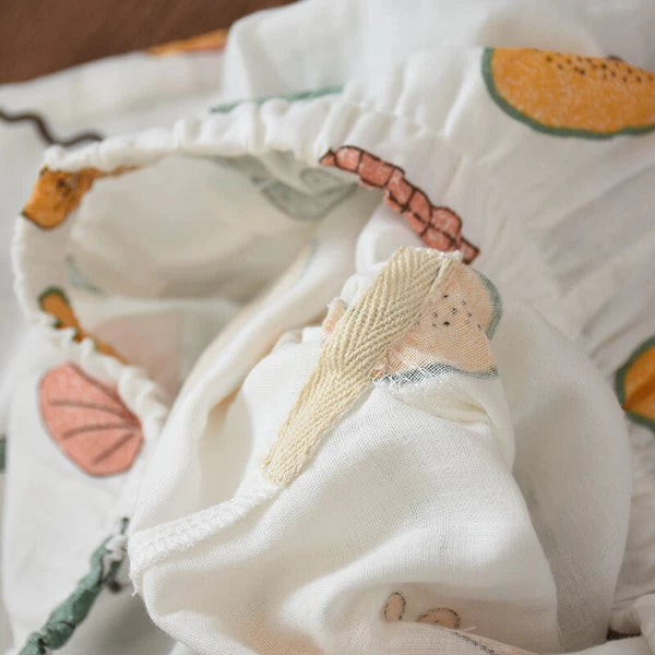 Women Pajamas Set 100% Cotton Printed Sleepwear Casual Nightwear Home Wear