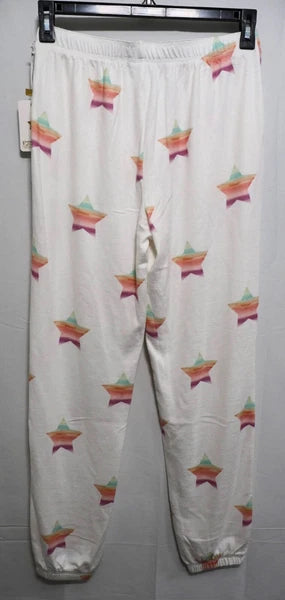 PJ Salvage Soft Pajama Lounge Set, Ivory Stardust, Size SMALL (RESDP/RESDLS)