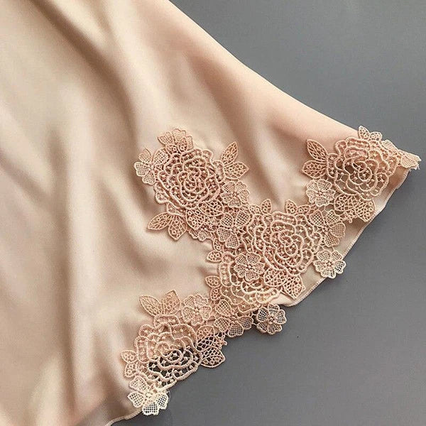 Lenceria Para Mujer Pijama Ropa de Dormir Interior Sexy Bata De Seda