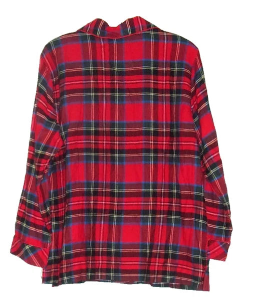 Ralph Lauren Black Label Pajama Set Red Plaid Size Large Soft Cotton Viscose New