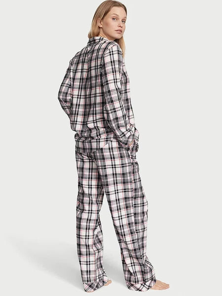 VICTORIA'S SECRET Flannel Long PJ 2-pc Set Many Sizes XS,S,M,L,XL Reg,Long,Short