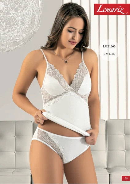 Lemariz Pajama Set for Women #1060White/2277117141