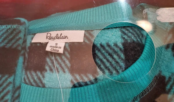 Roudelain Women's 3-Pc. Packaged Printed Pajamas & Socks Set - Porceleain Green