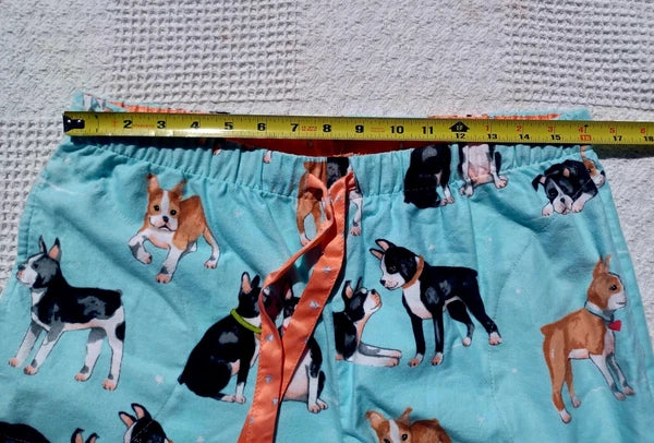 Nick&Nora Flannel Sleepwear Cotton Pajama Set Puppy Eyes Dog Print Relaxed M