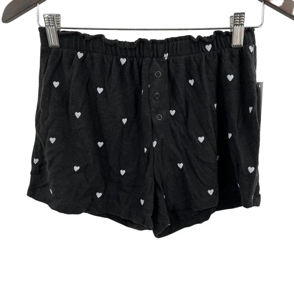 Aqua Slate Pajama Set All Over Hearts New Size Medium