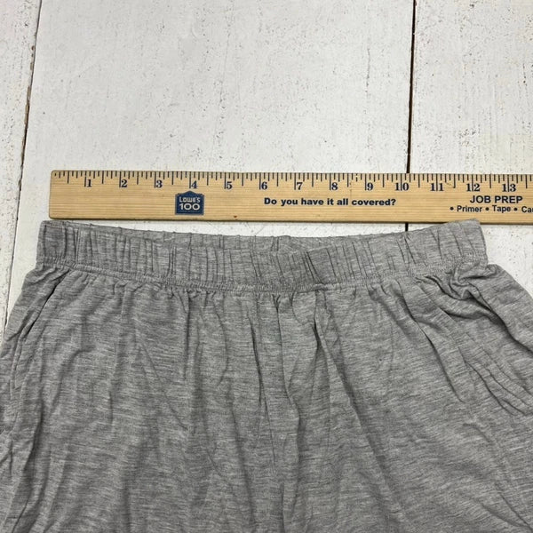 Gray 2 Piece Padded Short Sleeve & Shorts Pajama Set Women's Size L NEW