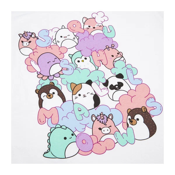 Squishmallows Ladies Pyjamas Womens Off the Shoulder PJ Set