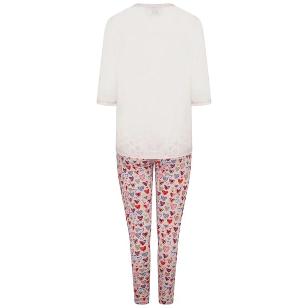 Ladies Ex-Stores Novelty Cute Bear And Panda Print Pyjama Set, Nightwear, PJ's