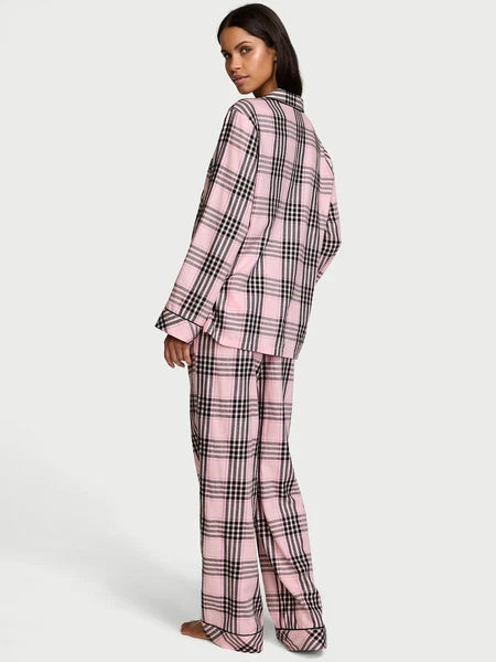 VICTORIA'S SECRET Flannel Long PJ 2-pc Set XS, S, M, L, XL Reg, Long, Short NEW