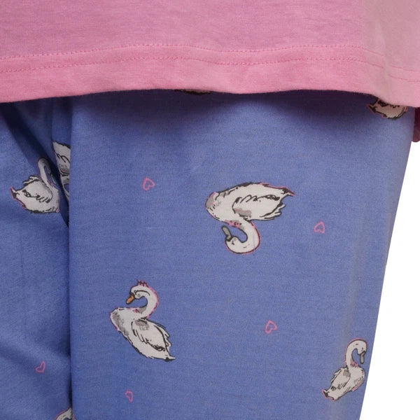 Ladies Ex-Stores Novelty Cute Bear And Panda Print Pyjama Set, Nightwear, PJ's