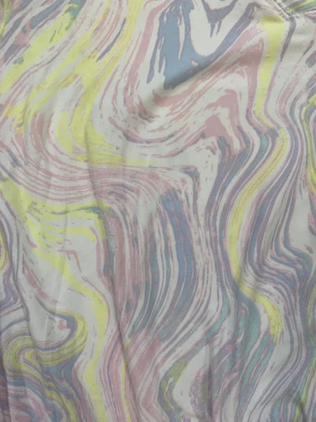 NWT Derek Heart Women’s L Marbled White 2pc Activewear/Sleepwear Pajamas Lounge