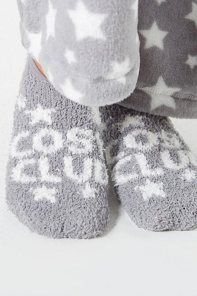 Ladies Womens SUPERSOFT FLEECE Pyjamas and Matching Socks Cosy PJ SET UK 8-26